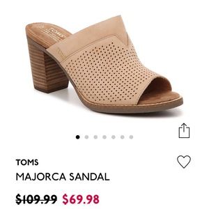 Toms Majorca sandal - brand new, never worn!